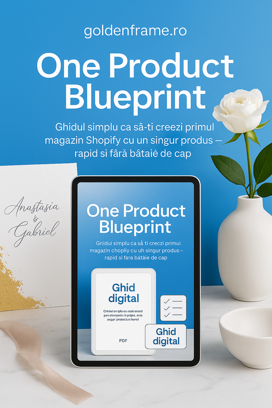 One Product Blueprint -
  ghidul pentru 1 produs 
care vinde